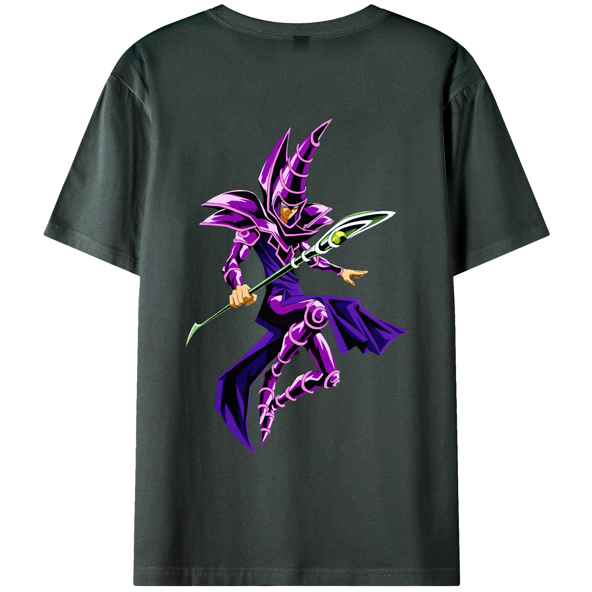 （画像用） 遊☆戯☆王 Yu-Gi-Oh! 綿100％ メンズ半袖Tシャツ（バックプリント） 通気性